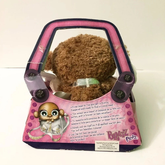 Bratz Petz Stuffed Animal Plush Monkey Jinxy Damaged Box - Picture 7 of 16
